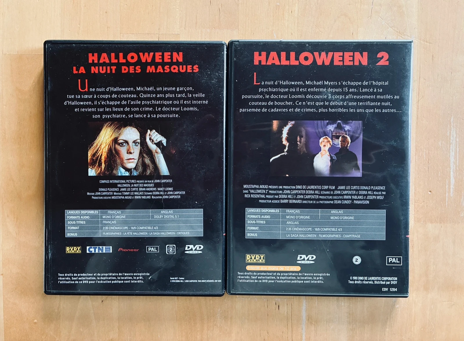 Lote de 2 DVD de Halloween 1 y 2 de John Carpenter. – photo 3